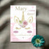Personalized Glitter Unicorn Birthday Invitation